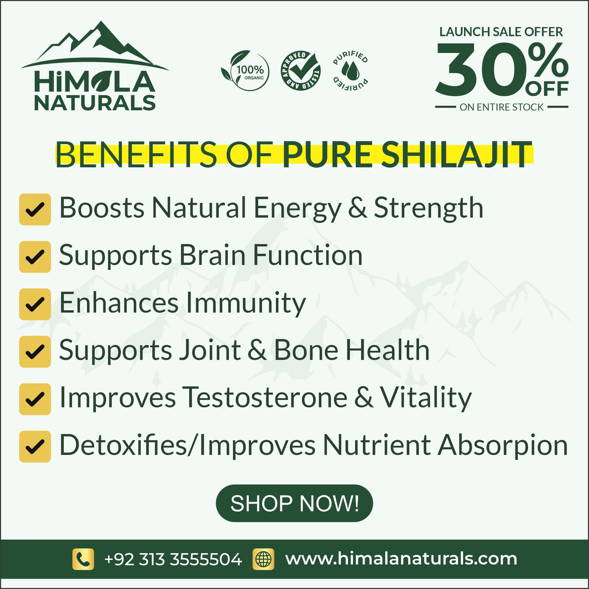 Premium Shilajit — Pure Himalayan Resin (30g) | Himala Naturals
